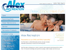 Tablet Screenshot of alexrecreation.com